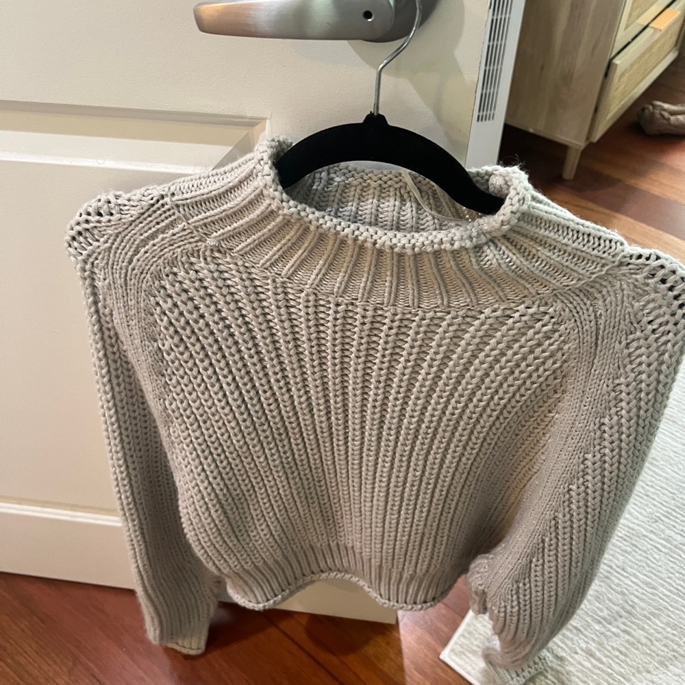 Brave Soul Cream Knit Crew Neck Sweater